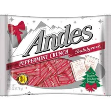 Andes 6.3 oz PEPPERMINT CRUNCH Indulgence Festive Holidays Designs * BB 1/2026 *