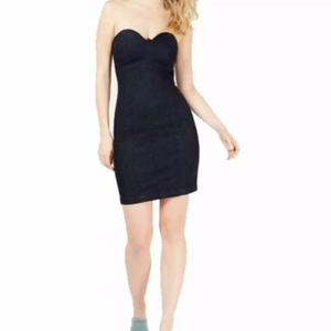 guess strapless dress