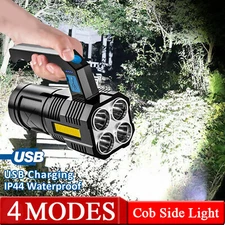 Most Powerful 99000000LM LED Military Torch USB Rechargeable Tactical Flashlight