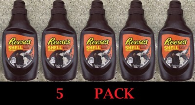 5x Hershey's Reese's Chocolate & Peanut Butter Shell Topping Syrup 7.25oz 5 PACK