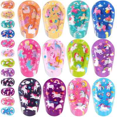 Panelee 20 Pcs Adhesive Eye Patches for Kids Girls Unicorn Patterns Toddler