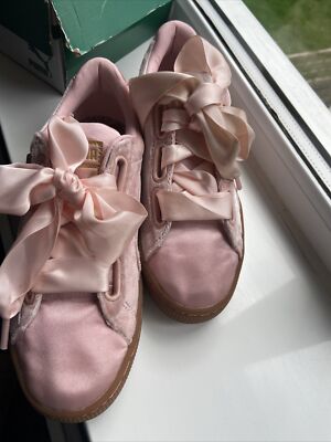 Size 4/37- PUMA Suede Pink 36673102 Pink Gold UK