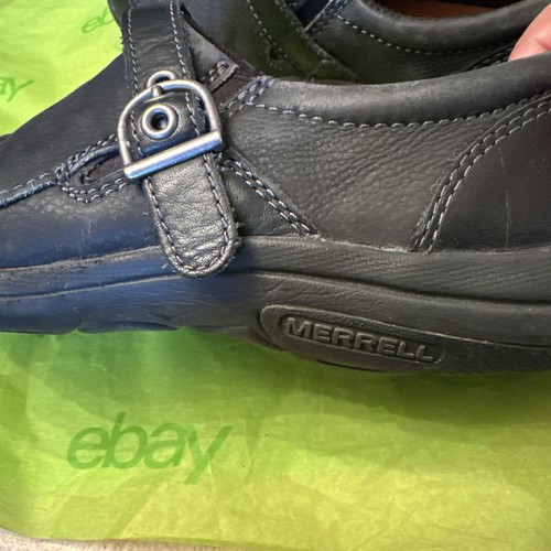 Merrell Women’s Black Leather Lightweight Casual Comfort Shoes Size 8 (US) 38.5 - Picture 10 of 13