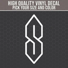 Cool S Decal, Stussy S Decal, Truck Decal, 90's S drawing, retro 90s decal, 90s