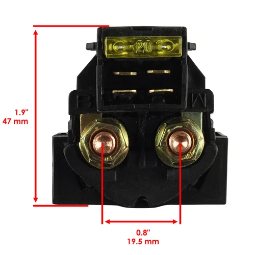 Caltric Starter Solenoid Relay for Kawasaki 27010-1243  27010-1283  27010-0768 - Imagen 3 de 7