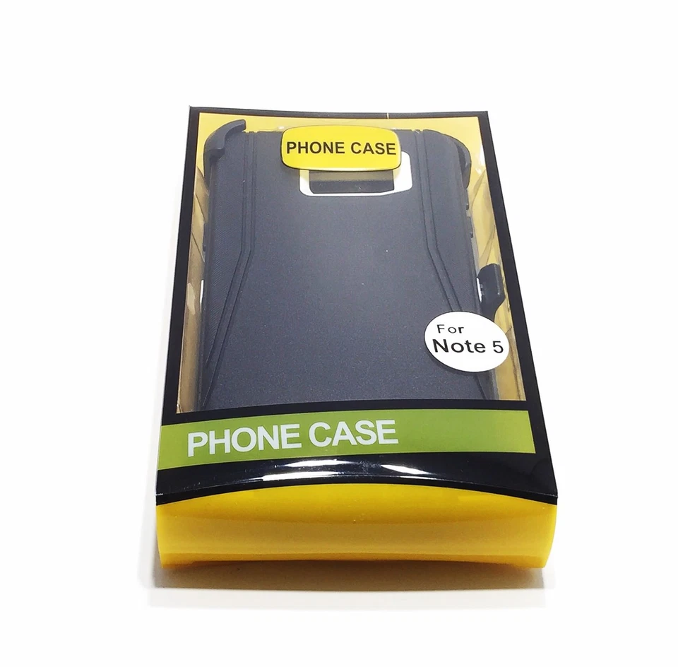 For Samsung Galaxy Note 5 Rugged Defends Shockproof Case (Clip Fits Box ) - Image 3 of 4