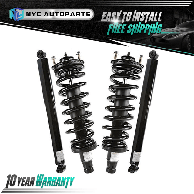 2x Front Strut & 2x Rear Shock for 0209 Chevy Trailblazer GMC Envoy XL