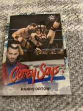 Randy Orton Autographed Trading Card WwE Wrestling 