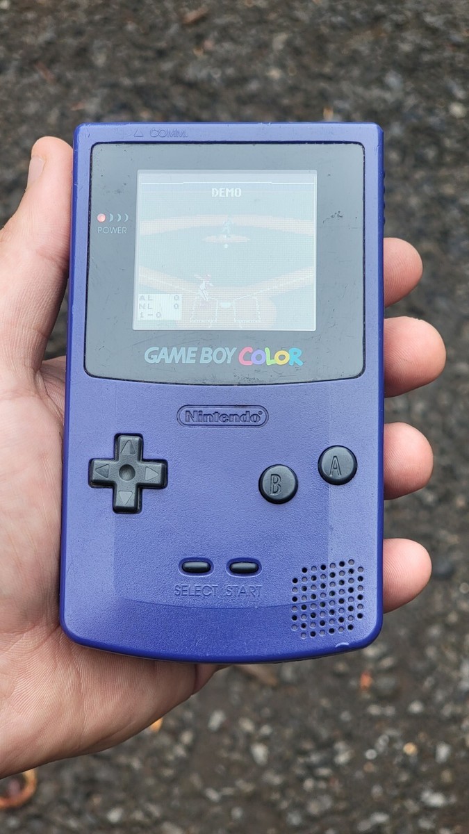 Nintendo Game Boy Color - Purple With 2 Clear Games Triple Play