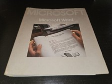 1984 Microsoft Word for Apple Macintosh Manual Spiralbound 034-096-001