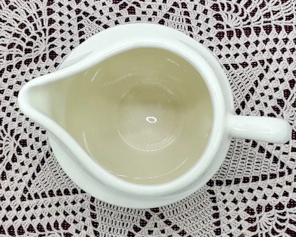 Southern Living Hospitality Collection Creamer - Cream w/ Ebossed Bead Trim 14oz - Image 4 of 4