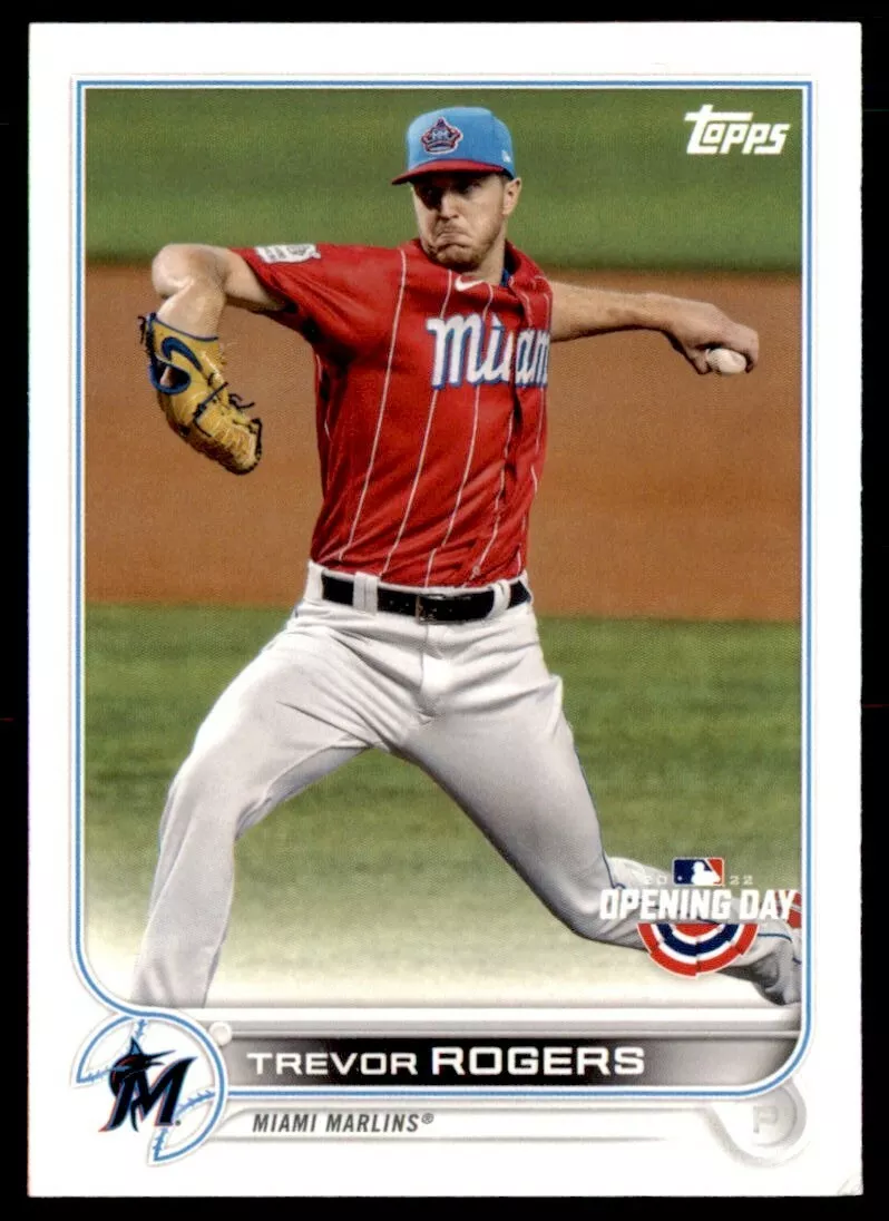 2022 Topps Opening Day Miami Marlins Baseball Cards Team Set
