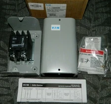 NEW EATON C25DGD225A Enclosed Definite Purpose Contactor 2 Pole 25A 110/120V