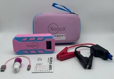 XoooX A10 Pink Car Jump Starter 2000A 12V Power Bank w/ Jumper Cables