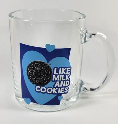 Oreo Cookie Coffee Tea Mug Glass Like Milk And Cookies Frankford Candy 10 Oz