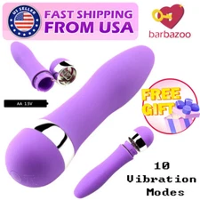 Multi-Speed Bullet Mini Vibrator Wand Neck Full Body Personal Massage For Women