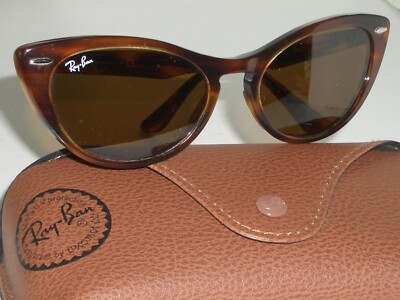 RAY BAN ITALY RB4314-N NINA TORTOISE B15 BROWN CRYSTAL CATS  display picture 1