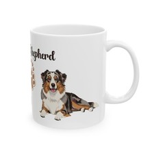 Taza de café pastor australiano - regalo para amante de los perros para él ella