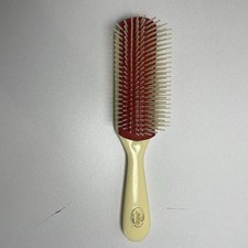 Vintage Goody Red Rubber Base Plastic Handle Bristles Hair Brush 8
