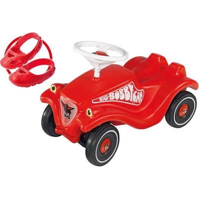 BIG Bobby-Car inkl. Flüsterräder und Schuhschoner, Kunststoff, rot, ab 12 Monate