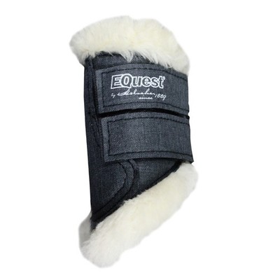 EQuest Softgamasche speziell für Mini-Shetty, 2er Set - Schwarz Gamasche Pony
