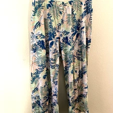 Fresh Produce Women Pajama Pants Large Cotton Lounge Floral Crop