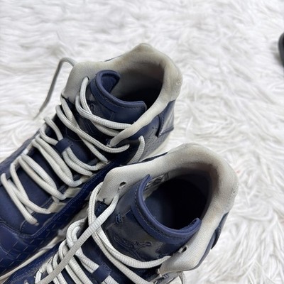 Air Jordan Illusion Mid Beakers Blue Gray Basket Weave 2014 Throwback Mens Sz 10 Air Jordan Illusion Mid Beakers Blue Gray Basket Weave 2014  main image 4