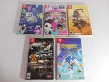 Nintendo Switch Game Lot of 5 Tested Mortal Kombat II Sonic Colors Gas Guzzlers