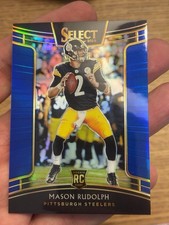 2018 Panini Select Mason Rudolph Rookie Concourse Blue Prizm 74/175 Steelers