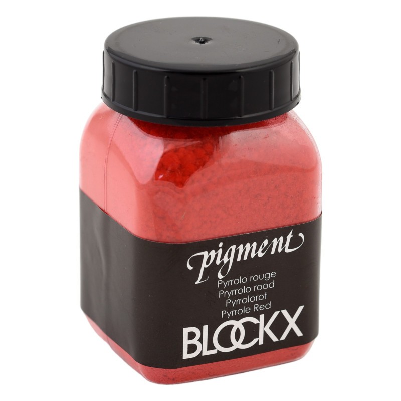 Pigment en poudre rouge pyrrolo 79 Blockx, la référence de broyage pour maîtres d'art