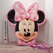 Piñata de cuerda Minnie Mouse - ¡LLENA CON TUS DULCES! - NUEVO NUNCA USADO.