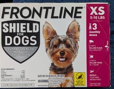 FRONTLINE Shield Flea Tick Treatment for Dogs, XS 5-10 Lbs 3 Doses