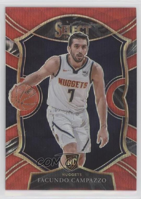 2020-21 Panini Select Concourse Red Wave Prizm Facundo Campazzo #83 e0r