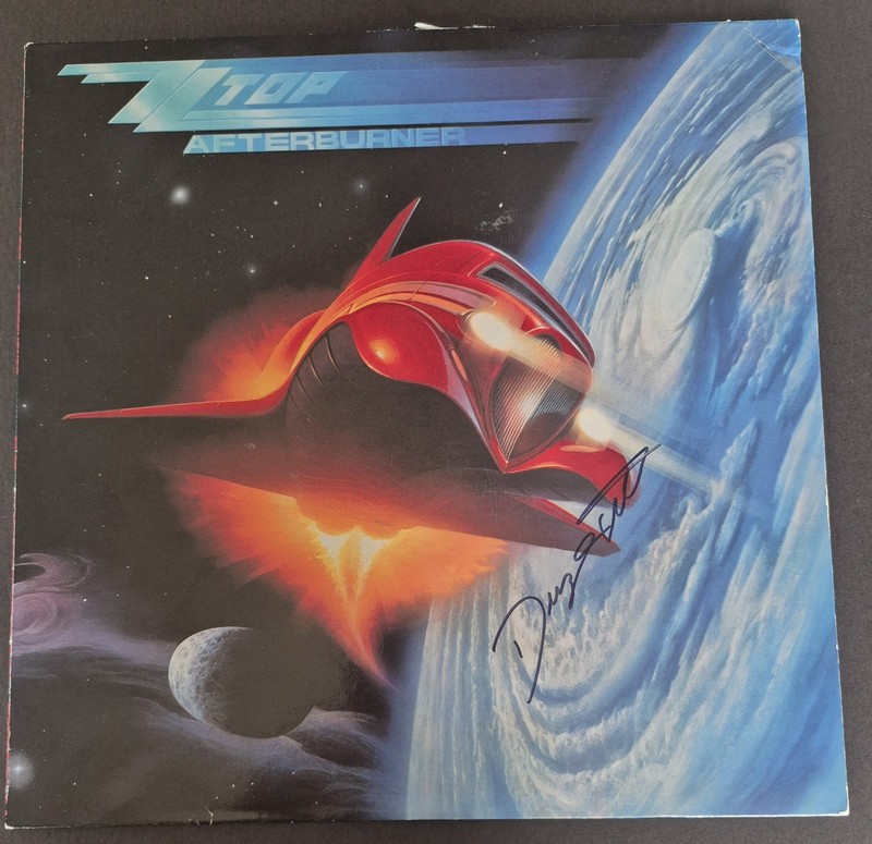 Dusty Hill Signed ZZ TOP Afterburner Album Jsa Died 2021