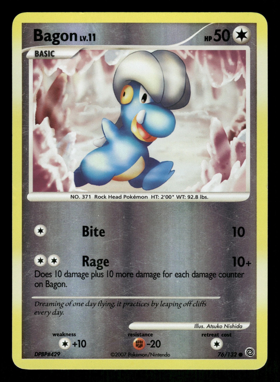 Pokemon Bagon Common Secret Wonders 76/132 LP Reverse Holo