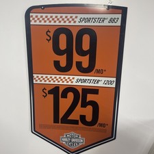 Huge Harley Davidson Motorcycle Sportster advertising poster 38x22&rdquo; Promo Banner