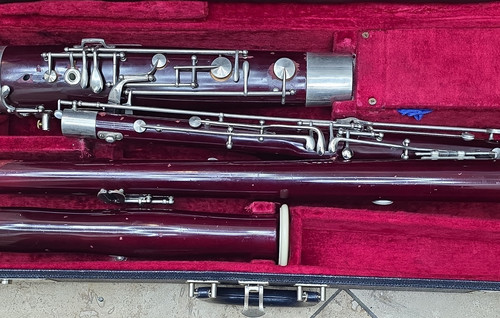 Reynolds Emperor Bassoon Wood Body Lacquered Dark Red with Case
