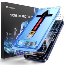 MAGIC JOHN 2 Pack for iPhone 17 Pro 6.3 inch Tempered Glass Screen Protector,...