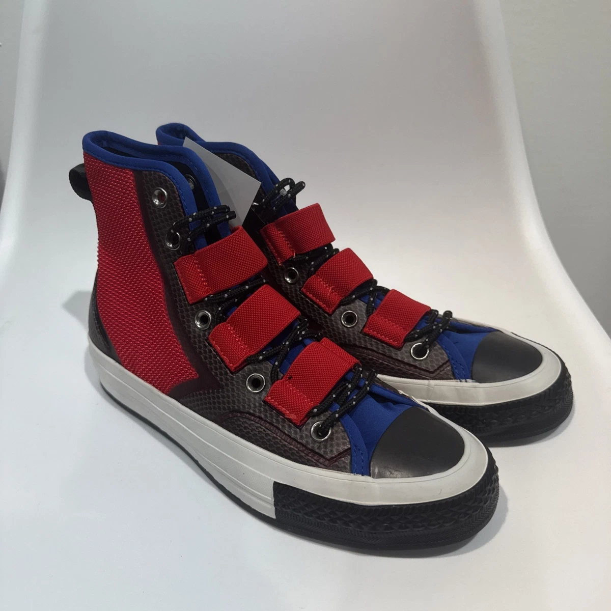Converse Chuck 70 Tech Hicker High Enamel Red Blue for Sale