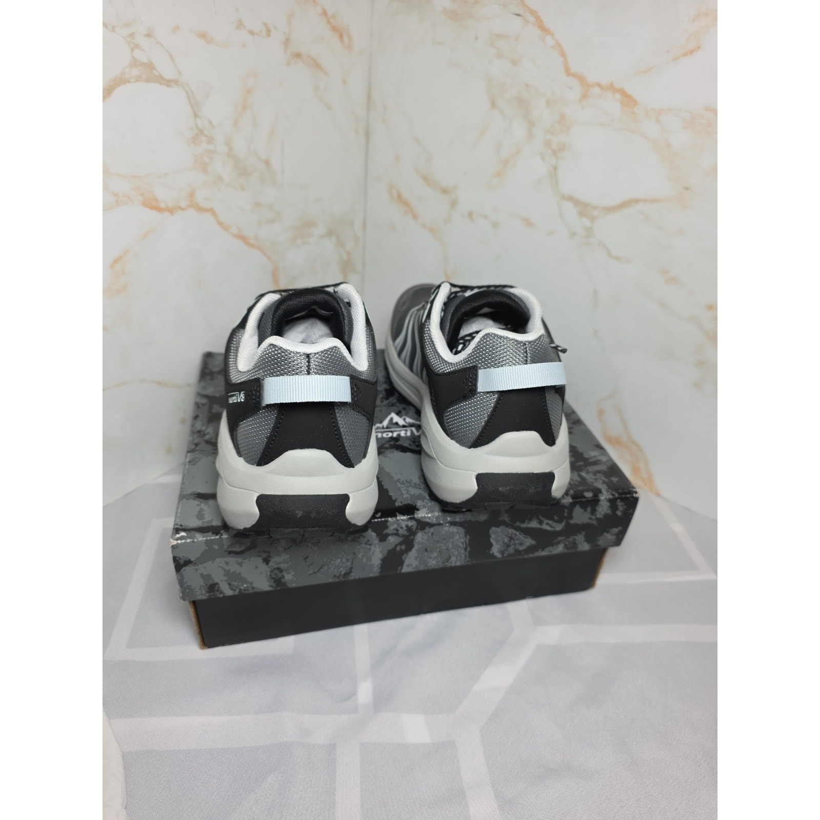 NORTIV 8 Womens Lightweight Hiking Walking Shoes Grey UK 4 EU 36.5 Boxed image 9