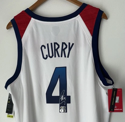 Stephen Curry Signed Team USA Basketball Autograph Nike Limited Jersey USASM BAS