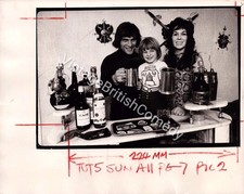 RARE Freddie Starr - Press Publicity Photo - first wife Betty, son Carl - 1972