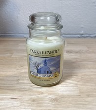 Yankee Candle WHITE CHRISTMAS Large Jar 22 Oz Retired Housewarmer New 1188040