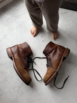 Wolverine 1000 Mile 40556 ''Evans'' Two Tone Brown Boots Retail $400 Made in USA