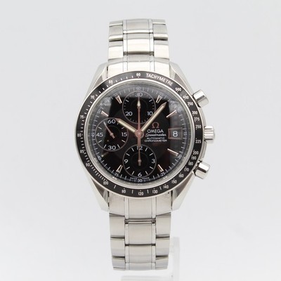 [2870] Omega Speedmaster Date 40mm - 3210.50 Box&Papiere Schwarz Herrenuhr