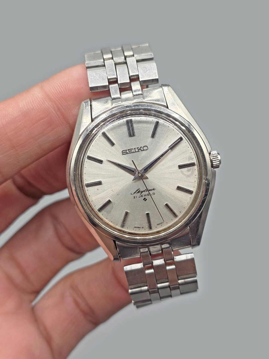 Vintage 1960 Seiko Skyliner 6100-8000 Manual Wind 21 Jewels Men's