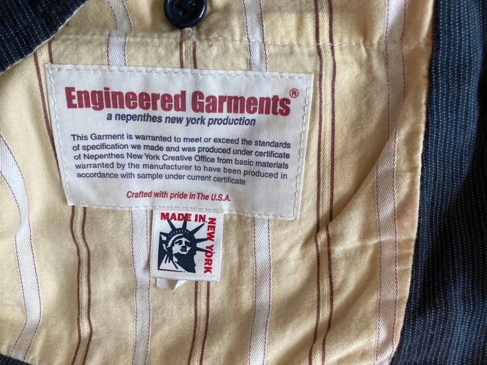 Engineered Garments Dark Blue Vest, Size M, Men's - Image 4 of 4