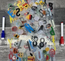 Bonnyco Letters And Emoji Number inserts with symbols Lot {D}