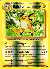 Pokemon TCG Raichu 36/108 Evolutions Reverse Holo VLP