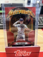 2026  USA Baseball Stars & Stripes Tallsmen Colt Emerson #8 /199 Red Prizm JD